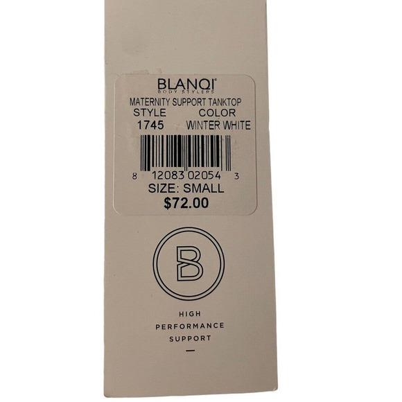 BLANQI NEW Maternity Belly Support Tank Top White Size Small High Performance - Picture 5 of 10